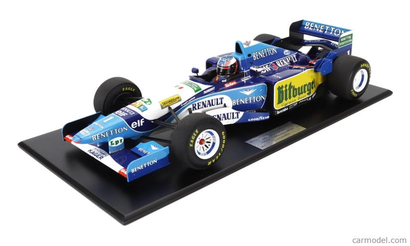 Minichamps Benetton F1 B195 Team Mild Seven Renault N 1 World Champion Winner European Gp 1995 Michael Schumacher 1:12 Modrá Žlutá