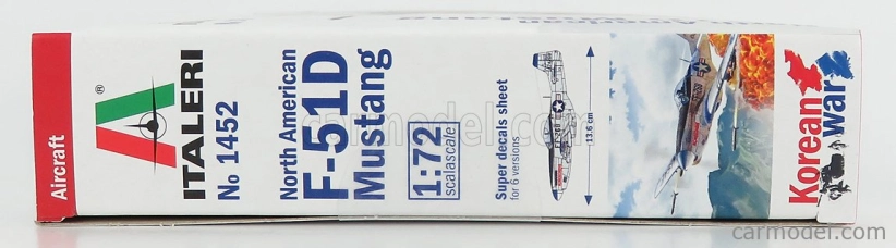 Vojenské lietadlo Italeri North American F-1d Mustang Kórejská vojna 1941 1:72 /
