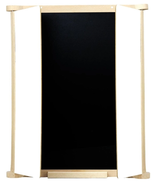 Jeujura Dřevěná trojkřídlá oboustranná tabule 82x56 cm s příslušenstvím