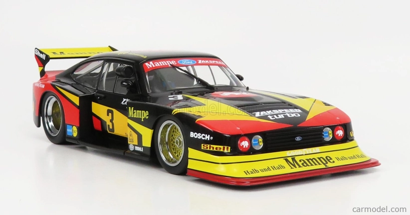 Mcg Ford england Capri Turbo Gr.5 Team Mampe N 3 Drm Norisring 1979 H.heyer 1:18 čierna žltá červená