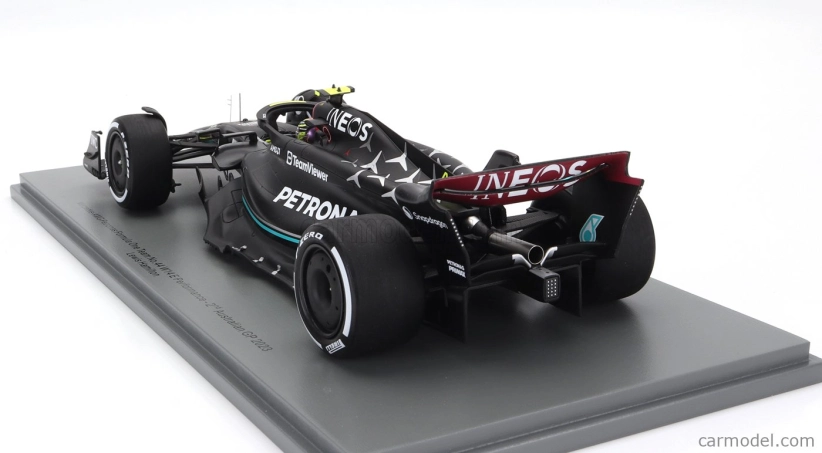 Spark-model Mercedes gp F1 W14 Team Mercedes-amg Petronas Formula One N 44 2nd Australian Gp 2023 Lewis Hamilton 1:18 Matt Black