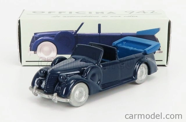 Officina-942 Fiat 2800 Torpedo Da Parata Cabriolet Carrozzeria Stab. Farina 1939 1:76 Modrá