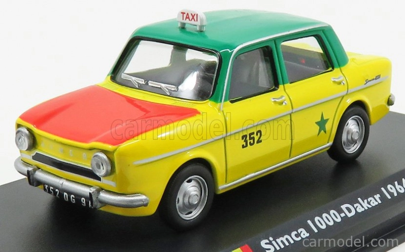 Edicola Simca 1000 Taxi Dakar 1964 1:43 Žltá zelená červená