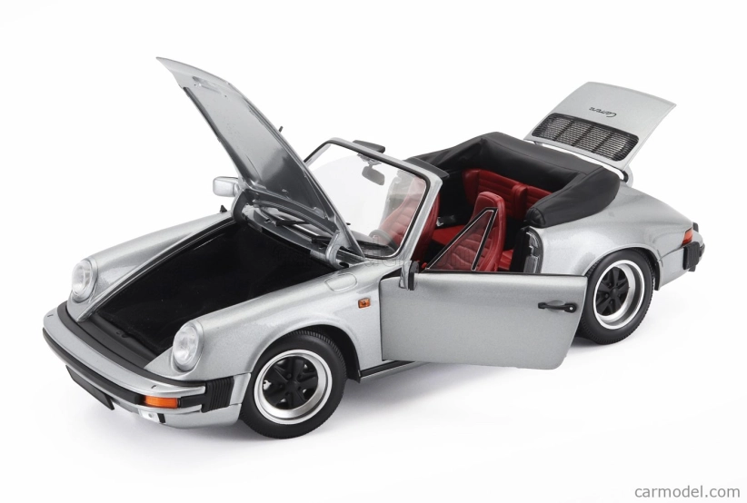 Minichamps Porsche 911 3.2 Carrera Cabriolet 1983 1:18 Grey Met