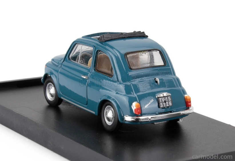 Brumm Fiat 500f Tetto Aperto - Open 1965 1:43 Modré Médium