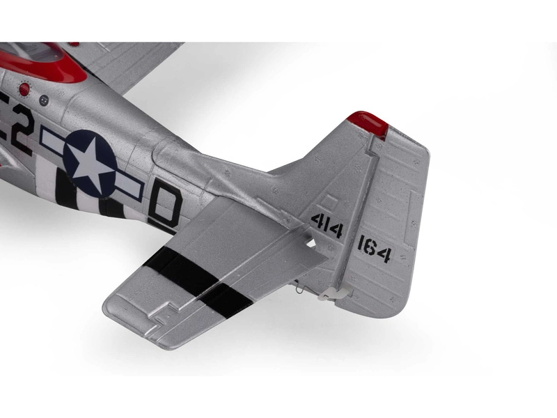 RC letadlo E-flite P-51D Mustang 0.49m Detroit Miss SAFE Select BNF Basic