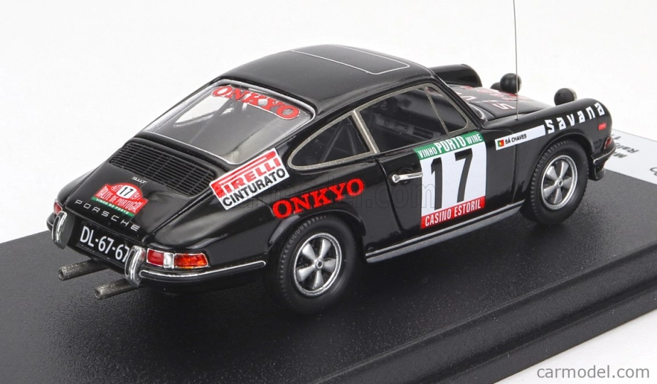 Trofeu Porsche 911s Coupe (night Version) N 17 Rally Portugal 1977 Mario Silva - Sa Chaves 1:43 Black
