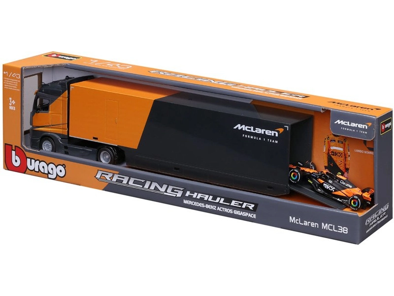 Bburago McLaren Team MCL38 (2024) 1:43 #4 Norris, ťahač