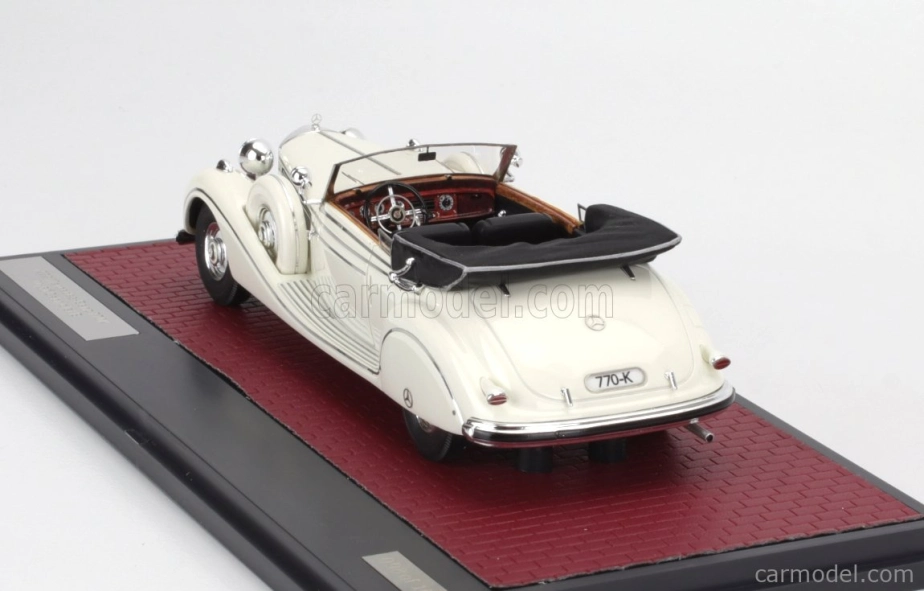 Matrix scale models Mercedes benz 770k (w150) Cabriolet Open 1939 1:43 Bílá