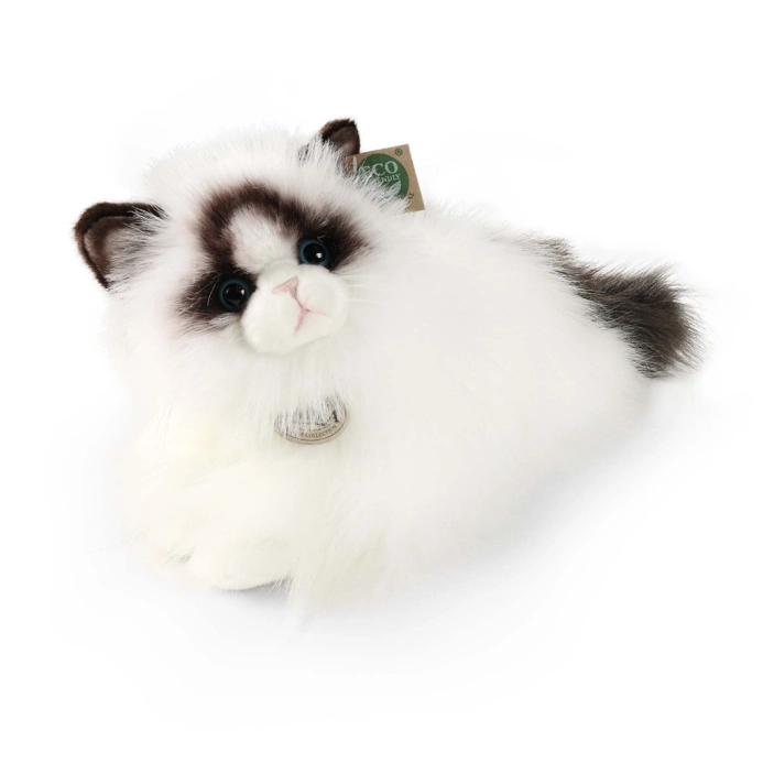 Rappa Plyšová mačka ragdoll ležiaca 35 cm ECO-FRIENDLY