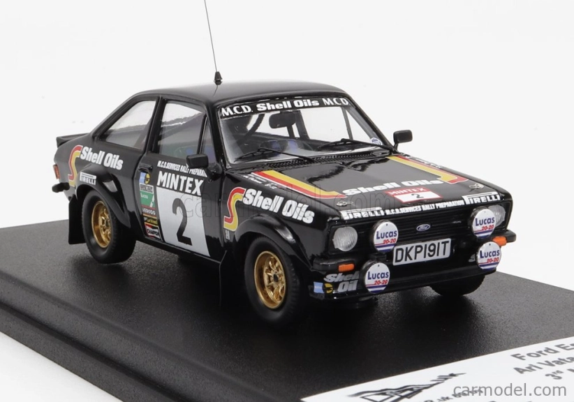 Trofeu Ford england Escort Mkii (nočná verzia) N 2 3rd Rally Mintex 1982 A.vatanen - N.wilson 1:43 Black