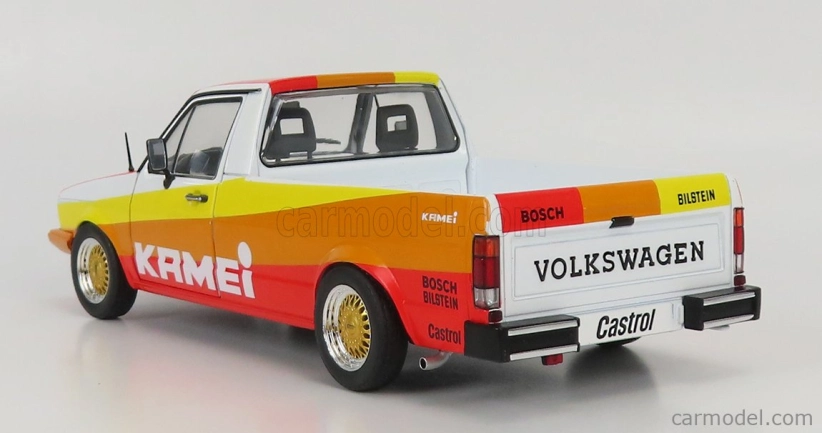 Solido Volkswagen Caddy Pick-up Mki Kamei Tribute 1982 1:18 oranžová žltá červená