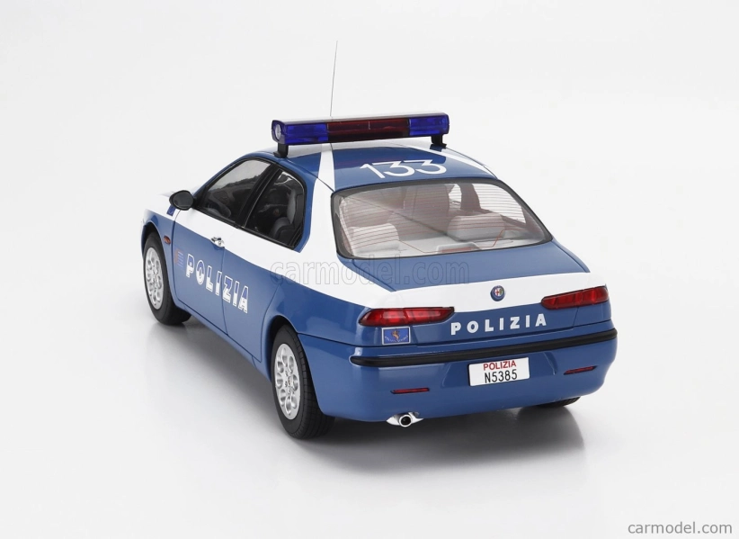 Mitica-diecast Alfa romeo 156 2.0 Twin Spark Polizia Stradale 1997 1:18 Modrá Bílá