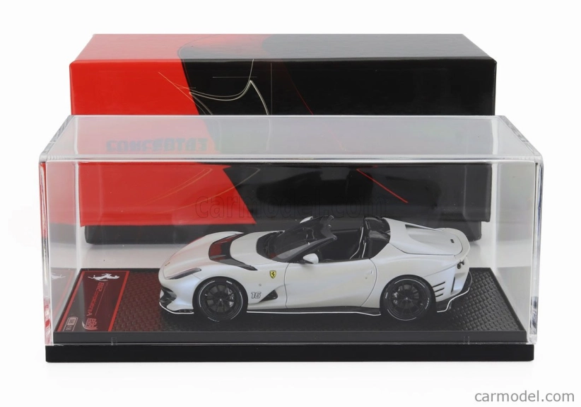 Bbr-models Ferrari 812 Competizione A Spider N 16 Osobné auto Charles Leclerc 2022 1:43 Bianco Onda Marina - matná biela