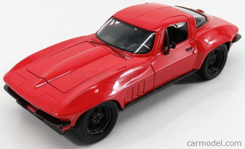Jada Chevrolet Letty's Corvette Coupe 1963 - Fast & Furious 8 2017 1:24 Červená Černá