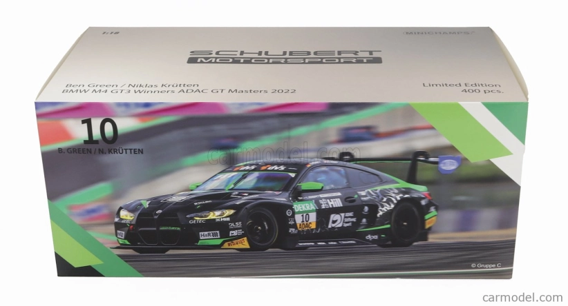 Minichamps BMW radu 4 M4 Gt3 Team Schubert Motorsport N 10 Víťaz Red Bull Ring Adac Gt Masters 2022 Ben Green - Niklas Krutten 1:18 Čierna