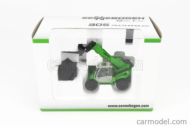 Ros-model Sennebogen 305 Multihandler Telescopic Tractor 1:50 Zelené Stříbro