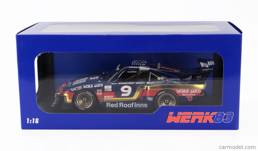 Werk83 Porsche 935 K3 3.2l Twin Turbo Team Garretson N 9 Winner 24h Daytona 1981 Bob Garretson - Bobby Rahal - Brian Redman 1:18 Modrá Zlatá Červená