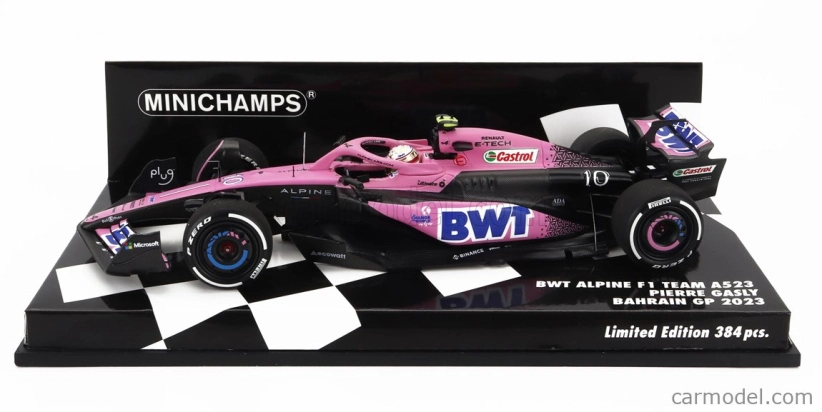 Minichamps Renault F1 A523 Team Bwt Alpine N 10 Sezóna 2023 Pierre Gasly 1:43 Modrá Ružová