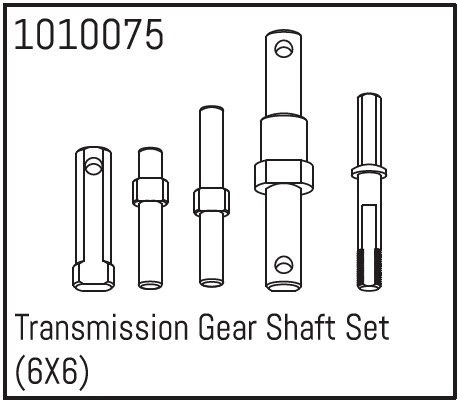 HBP240120 - (1010075) Transmission Gear Shaft Set (6X6)