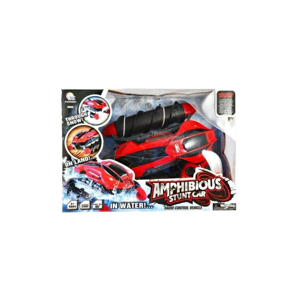 RC Obojživelník Amphibious Stunt Car, červená