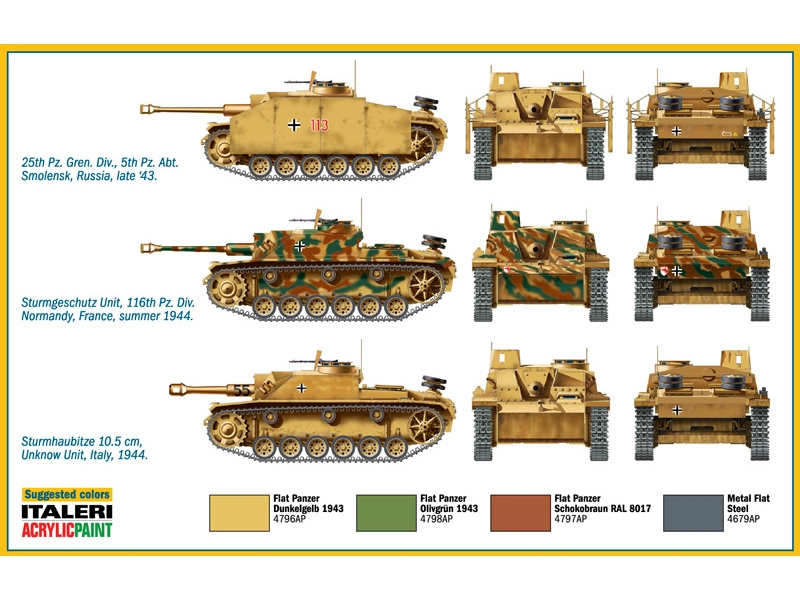 Italeri Easy Kit – STURMGESCHUTZ III (1:72)