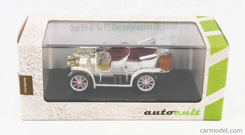 Autocult BMW Dixi R8/16 Ps Doppelphaeton Nemecko 1910 1:43 Biela