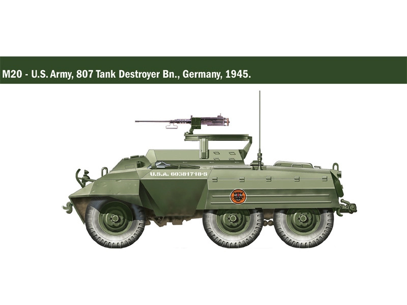 Italeri Wargames – tank M8/M20 (1:56)