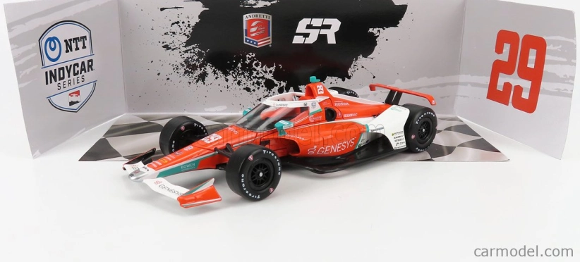 Greenlight Honda Team Andretti Steinbrenner Autosport N 29 1:18, oranžová