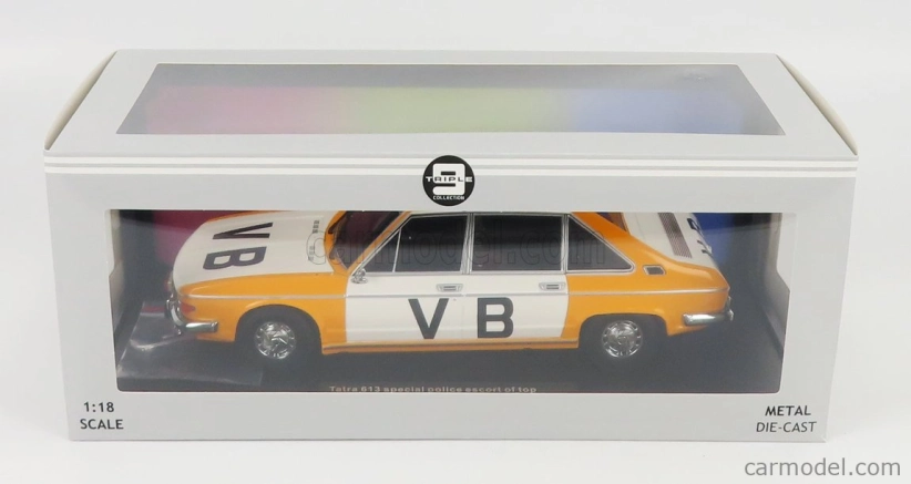 Triple9 Tatra 613 Vb Special Police Escort Of Top Government Officials 1czechoslovakia 979 1:18 Žlutá Bílá