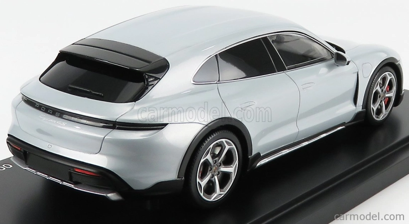 Minichamps Porsche Taycan 4s Cross Turismo 2021 - Con Vetrina - With Showcase 1:18 Ice Grey