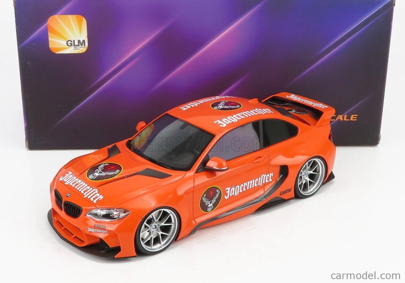 Glm-models BMW radu 2 M235i Darwinpro Mtc Black Sails Widebody 2015 1:18 oranžová
