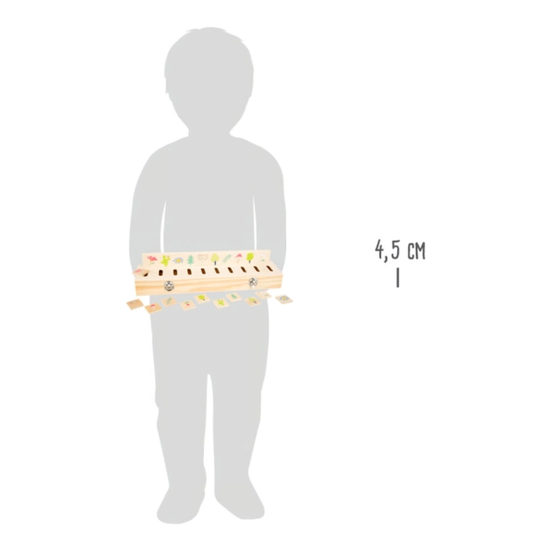 Small Foot Dřevěná motorická vkládačka vzdělávací třídění Poškozený obal