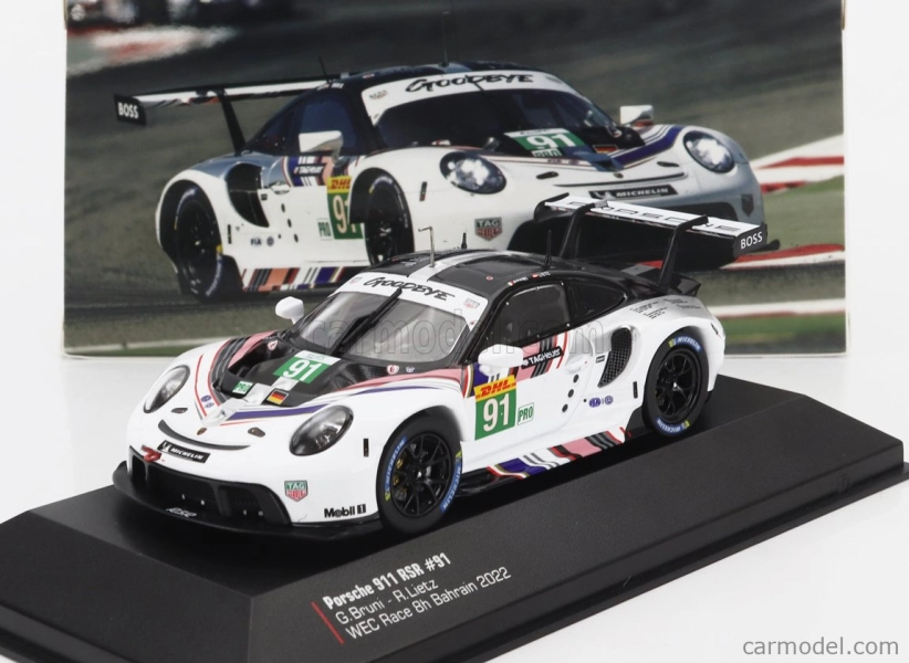 Ixo-models Porsche 911 Rsr-19 Goodbye Team Porsche Gt N 91 Last Race Wec 8h Bahrain 2022 Gianmaria Bruni - Richard Lietz 1:43 Biela čierna