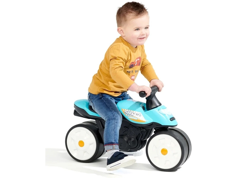 FALK – Detské odrážadlo Baby Moto modré s gumovými kolesami