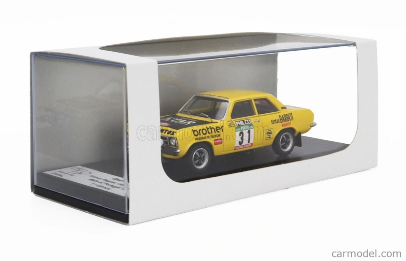 Trofeu Opel Ascona (nočná verzia) N 31 Rally Portugal 1976 Antonio Diegues - Henrique Alegria 1:43 Žltá čierna