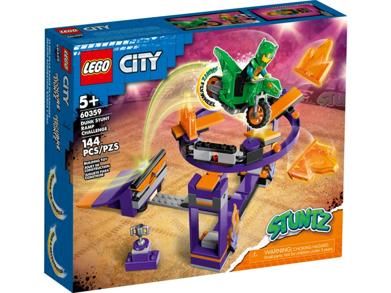 LEGO City - Kaskadérska výzva s rampou a obručou