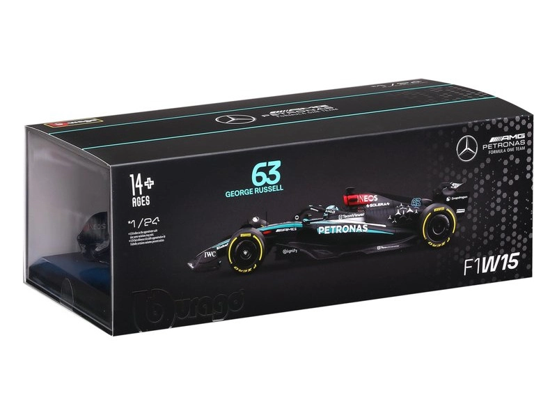 Bburago Mercedes-AMG Petronas W15 (2024) 1:24 #63 Russell (hardcase)