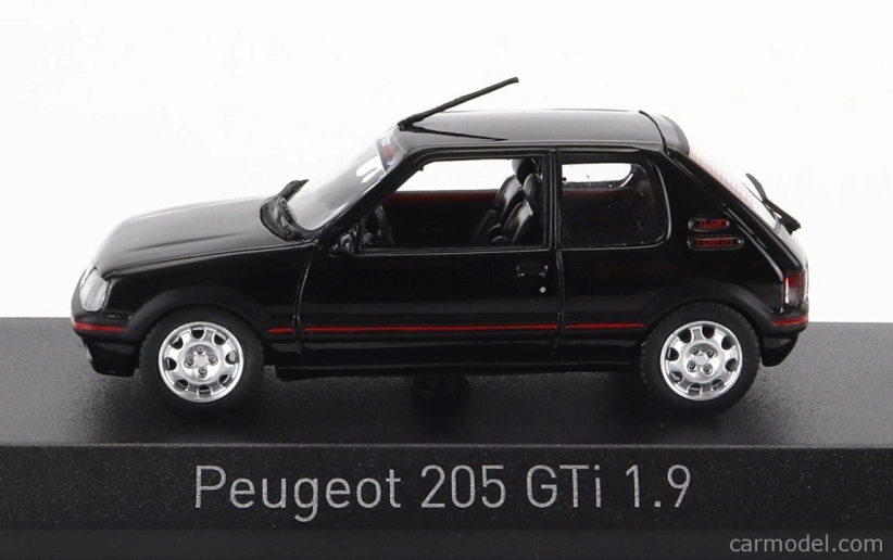 Norev Peugeot 205 1.9 Gti 1992 - With Pts Decals 1:43 Black