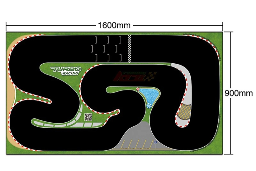 Pretekársky koberec/trať Turbo Racing (900x1600mm)