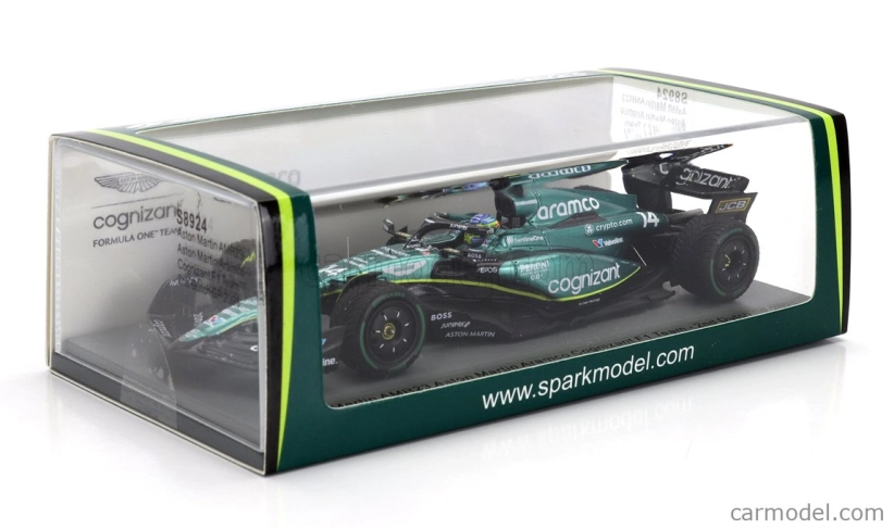 Spark-model Aston martin F1 Amr23 Team Aramco Cognizant N 14 2nd Dutch GP 2023 Fernando Alonso 1:43 Green