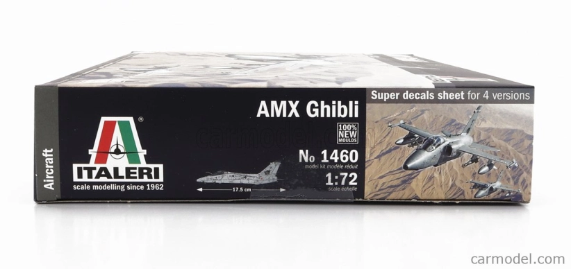 Vojenské lietadlo Italeri Embraer Amx Ghibli 1985 1:72 /