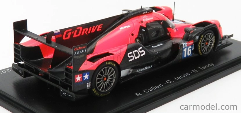 Spark-model Aurus 01 4.2l V8 Gibson Team G-drive Racing By Algarve N 16 24h Le Mans 2020 R.cullen - O.jarvis - N.tandy 1:43 Orange