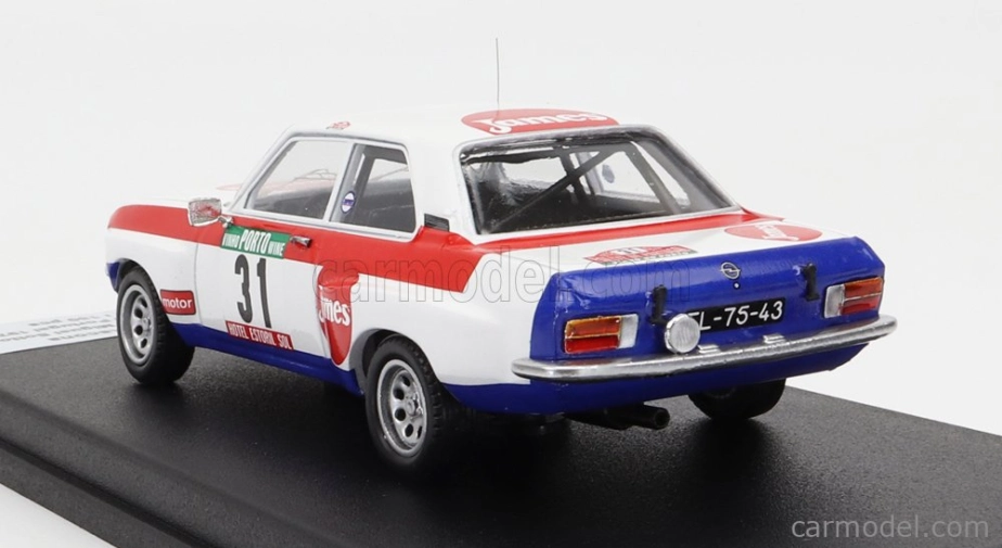 Trofeu Opel Ascona (nočná verzia) N 31 Rally Portugal 1978 J.ortigao - M.sottomayor 1:43 Biela červená