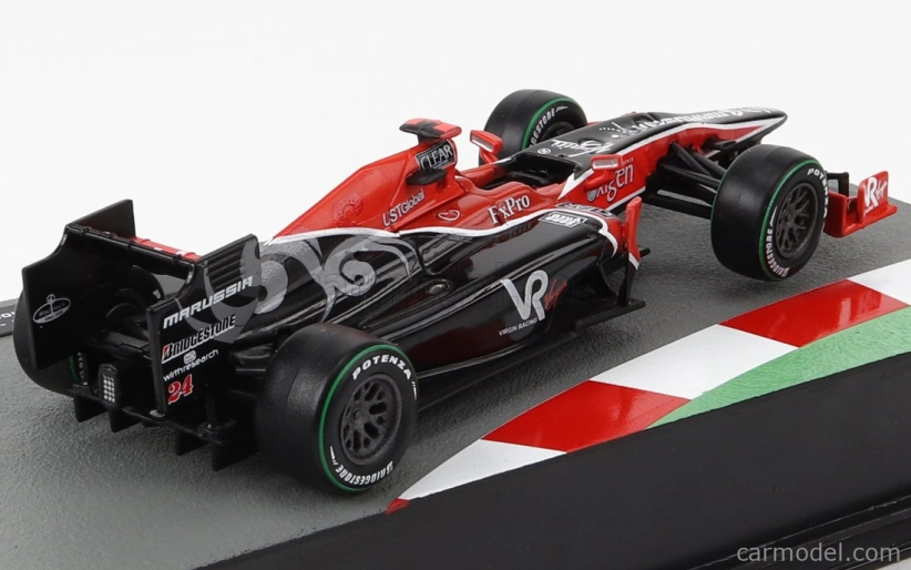 Edicola Virgin racing F1 Vr-01 N 24 Sezóna 2010 Timo Glock 1:43 Červená Čierna