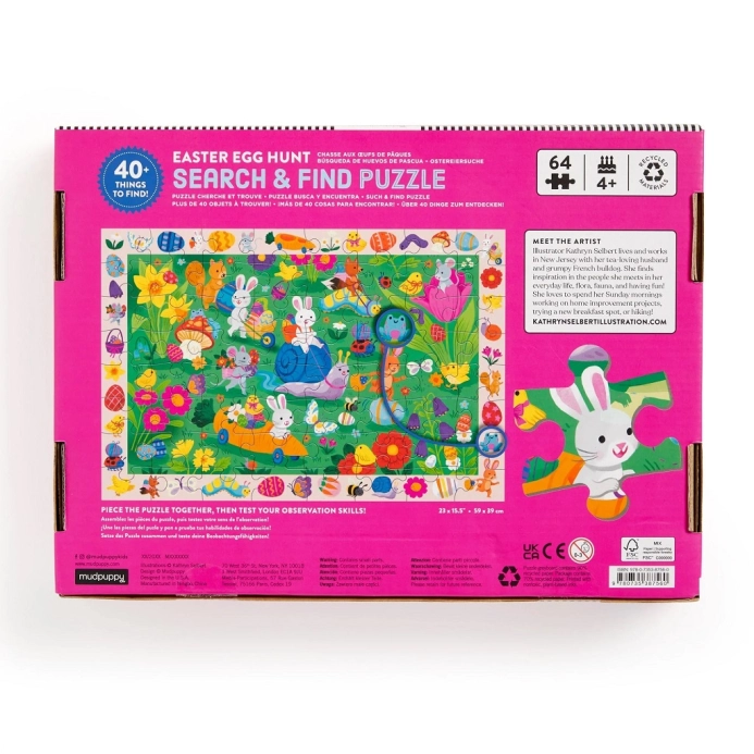 Mudpuppy Puzzle Hledej a najdi Velikonoční honba za vajíčky 64 dílků