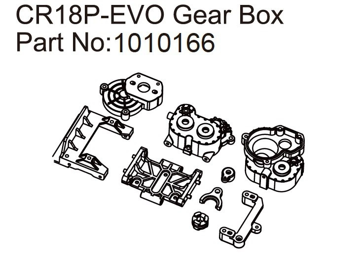 HBP240300 - (1010166) Gear Box - EVO 1:18
