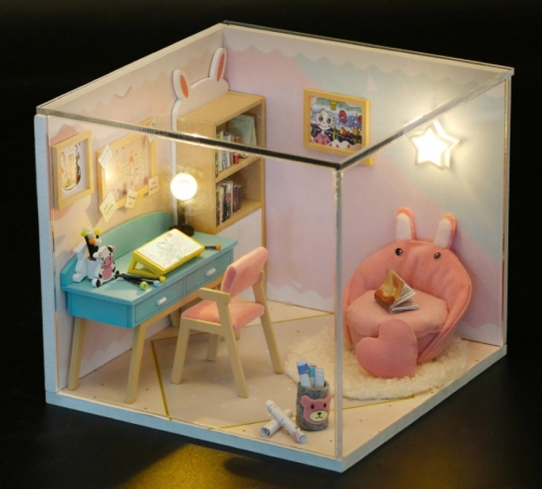 2Kids Toys miniatura domečku Studovna - poškozený obal