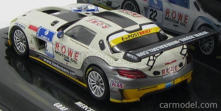 Minichamps Mercedes benz Sls Amg Gt3 N 22 24h Nurburgring 2012 1:43, bílá