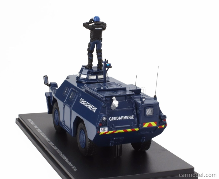 Perfex Berliet Vxb 170 Vbrg Anfibio Blindato Gendarmerie Saint Soline With Figure Police Gendarmes 1974 1:43 Blue